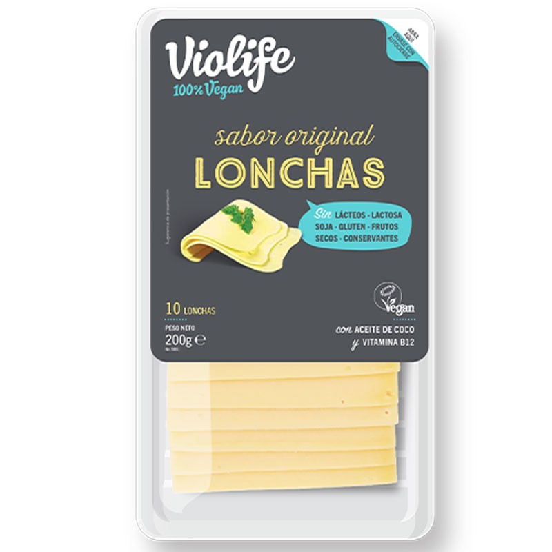 Lonchas veganas sabor Queso original 200gr Violife | Dietisur
