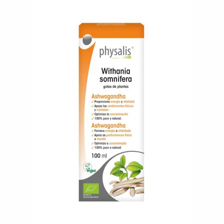 Ashwagandha (Withania somnifera) extracto hidroalcoholico Bio 100ml...