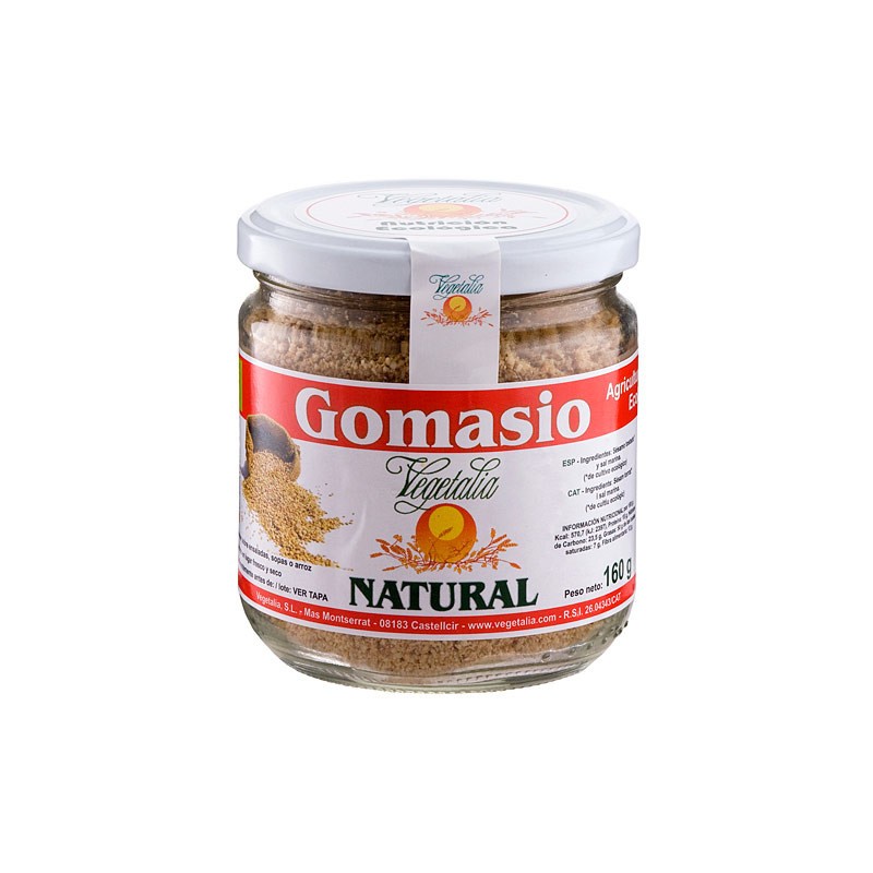 Gomasio en bote de vidrio bio 160 g Vegetalia | Dietisur