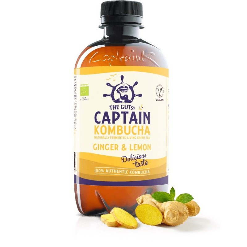 CAPTAIN KOMBUCHA ECO GINGER LEMON 1L