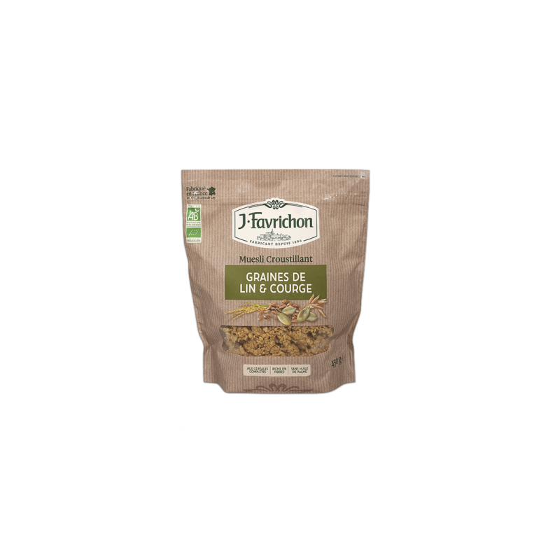 CRUNCHY MUESLI SEMILLAS DE LINO Y CALABAZA 350 g