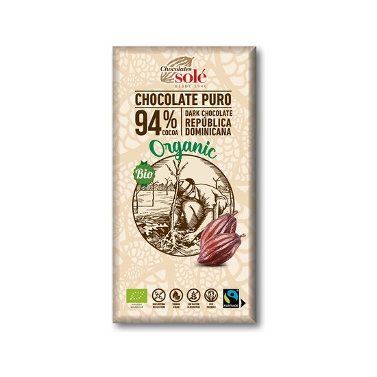 CHOCOLATE NEGRO 94% ECO SOLE