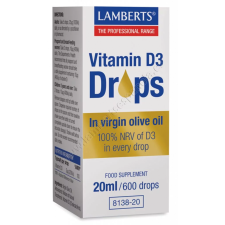 VITAMINA D3 200 UI LÍQUIDA 20 Ml