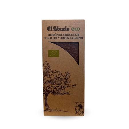 Turron de Chocolate crujiente Bio 200g El Abuelo