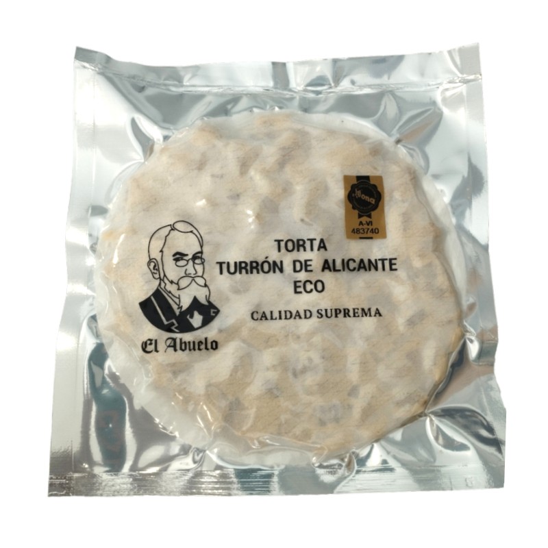 Torta de Turron de Alicante Bio 200g El Abuelo