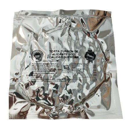 Torta de Turron de Alicante Bio 200g El Abuelo