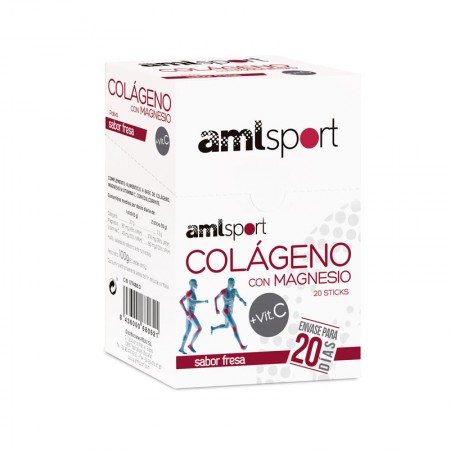 COLAGENO CON MAGNESIO + VITC SABOR FRESA 20 sticks