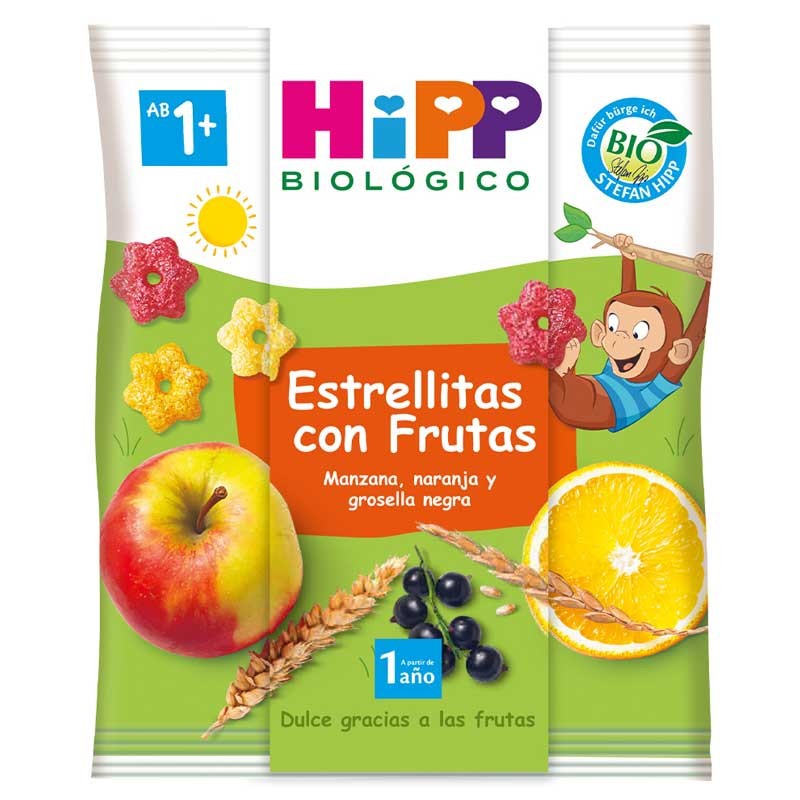 Estrellitas con frutas bio 30g Hipp | Dietisur