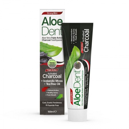 DENTIFRICO ALOE VERA CARBON ACTIVO 100 ML