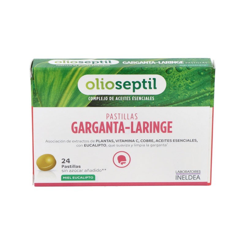OLIOSEPTIL GARGANTA LARINGE MIEL LIMON 24 PASTILLA