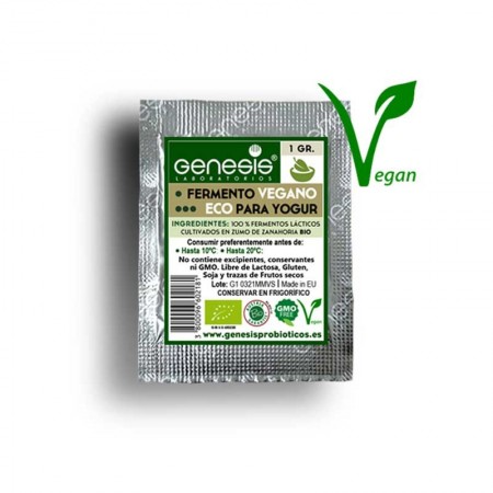 Fermento yogurt vegano Bio 1g Genesis | Dietisur