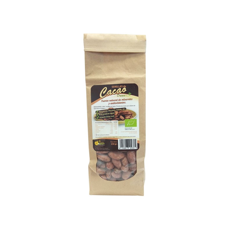 Semilla de cacao bio 250 g Dream Foods | Dietisur