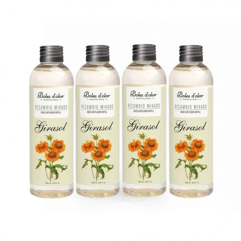 Recambio mikado 4x200ml Girasol | Dietisur