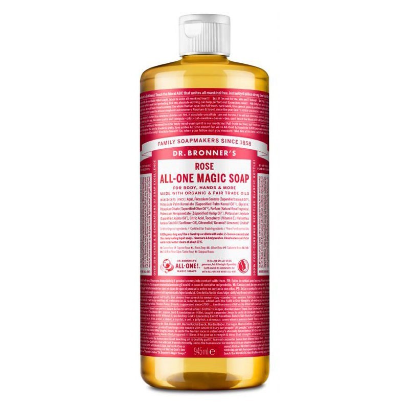 Jabon liquido rosas bio 945ml Dr. Bronner's | Dietisur