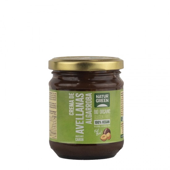 CREMA AVELLANAS ALGARROBA BIO 200 g