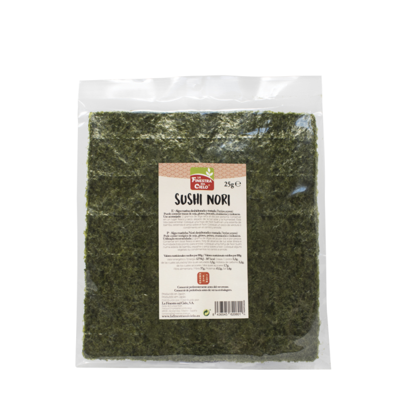 ALGA NORI TOSTADA PARA SUSHI 25 g