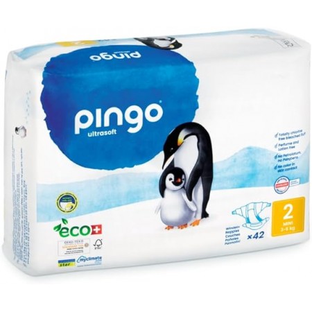 PAÑALES T2 3-6 kg BIO 42 uds