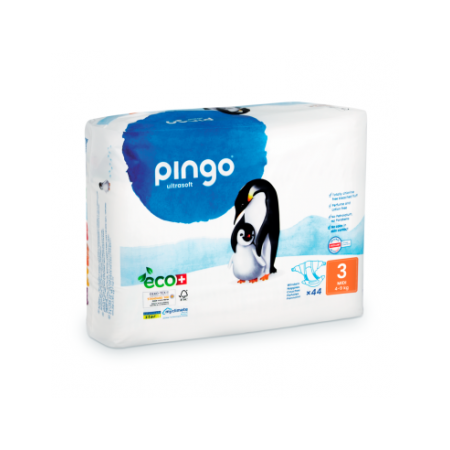 PAÑALES T3 4-9 kg BIO 44 uds