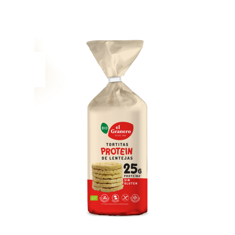 TORTITAS PROTEIN DE LENTEJAS BIO 125 g