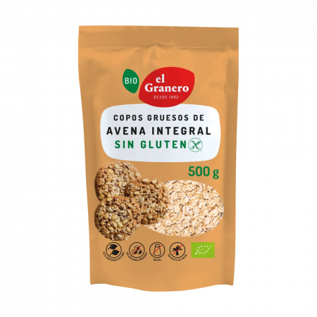 COPOS GRUESOS DE AVENA INTEGRAL SIN GLUTEN BIO 500