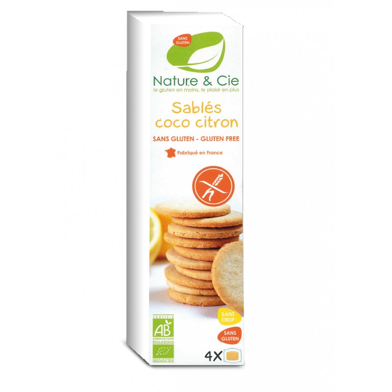 GALLETAS DE COCO Y LIMON SIN GLUTEN BIO 125 g