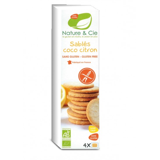 GALLETAS DE COCO Y LIMON SIN GLUTEN BIO 125 g