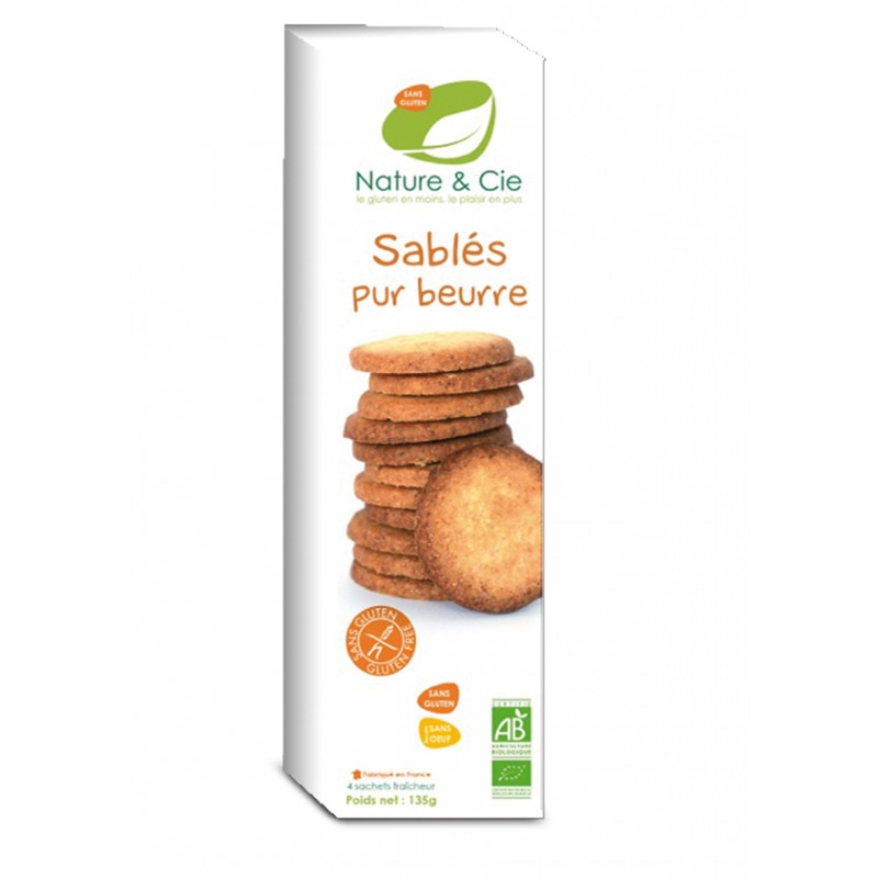 GALLETAS DE MANTEQUILLA SIN GLUTEN BIO 135 g