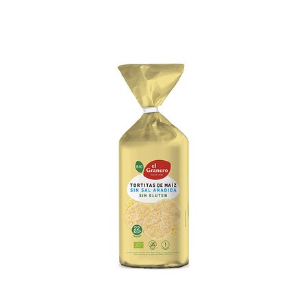 TORTITAS DE MAIZ SIN SAL AÑADIDA SIN GLUTEN BIO