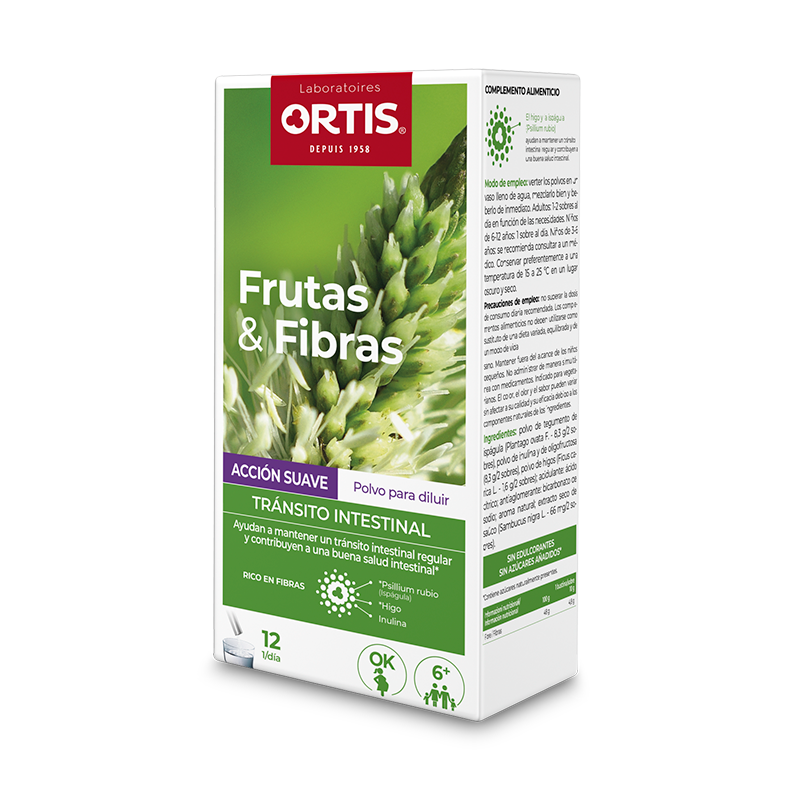 FRUTAS & FIBRAS ACCION SUAVE 10 g X 12 sobres