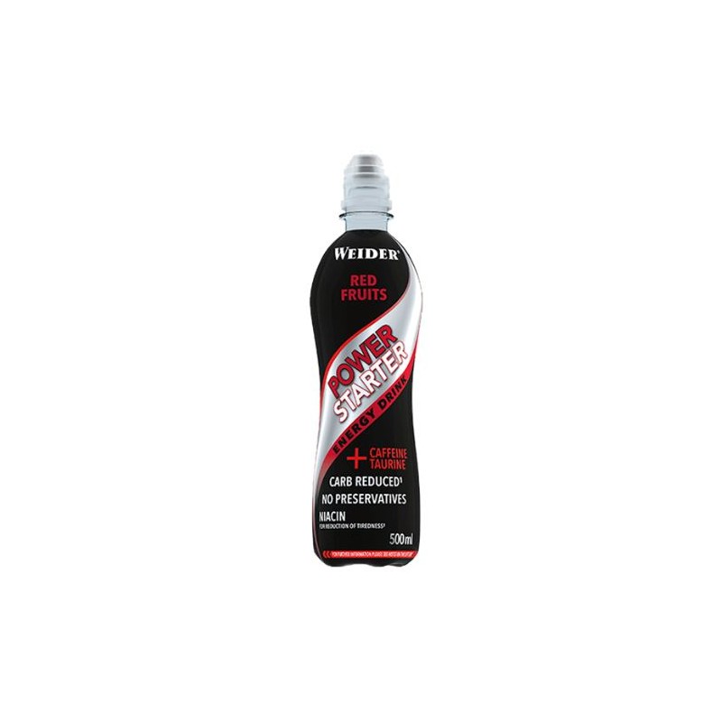 POWER STARTER ENERGY DRINK FRUTOS ROJOS 500 ml