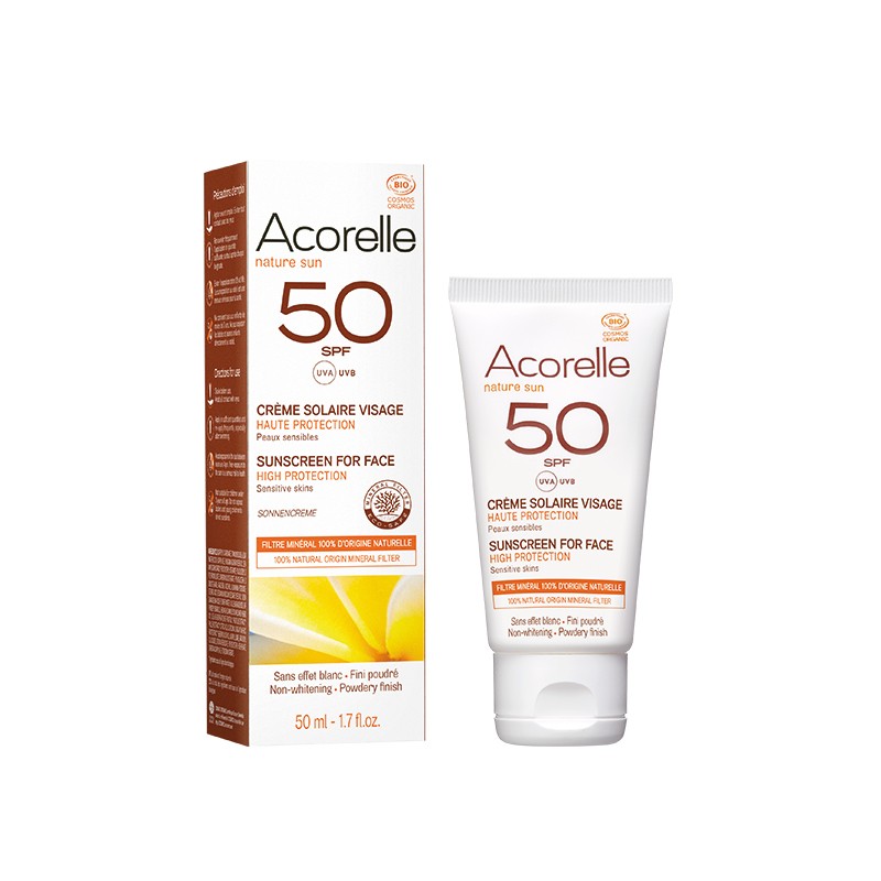 CREMA SOLAR FACIAL SPF 50 ACORELLE 50 ml
