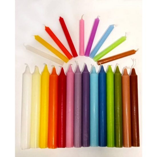 VELA BUJIA NEGRA 20 cm