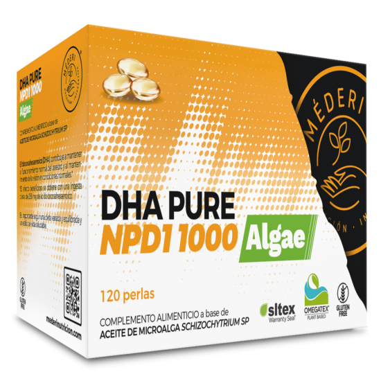 DHA PURE 1000 ALGAE 120 perlas x 1530 mg