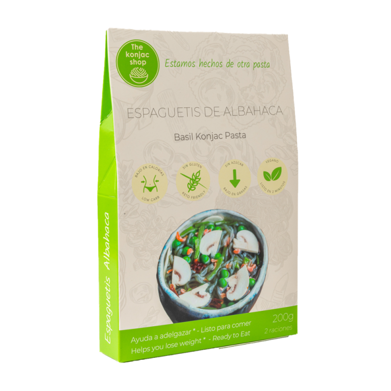 ESPAGUETIS DE ALBAHACA DE KONJAC 200 g