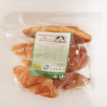 CROISSANTS DE ESPELTA CON MANTEQUILLA 300 g