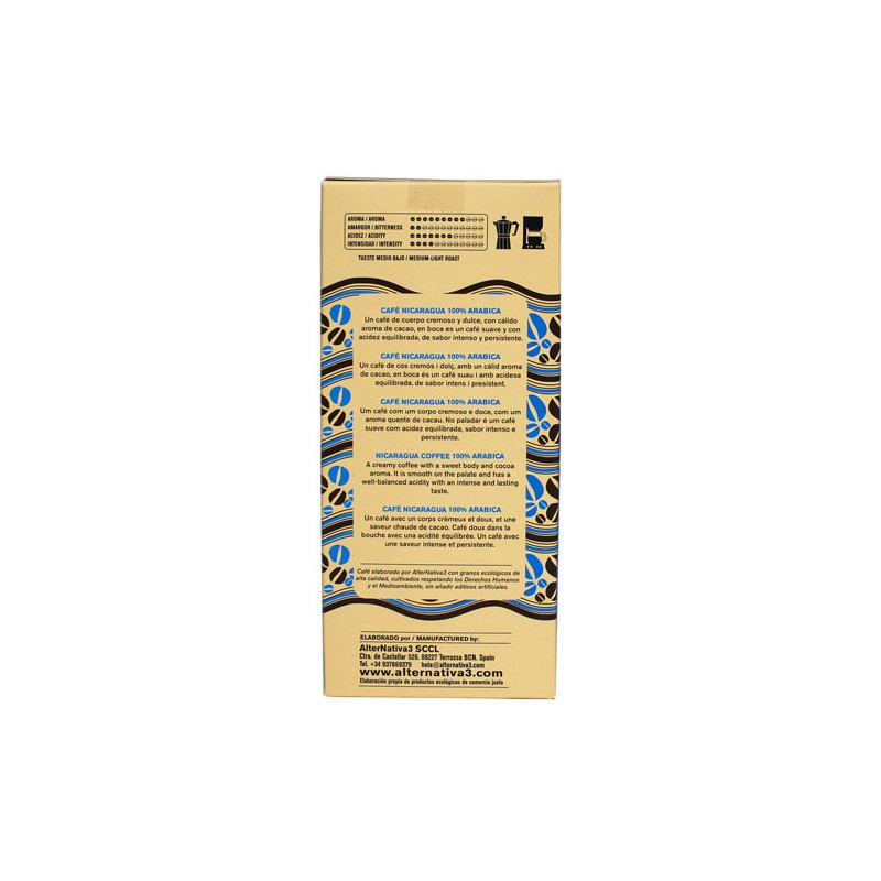 Cafe Nicaragua molido bio 250 g Alternativa 3