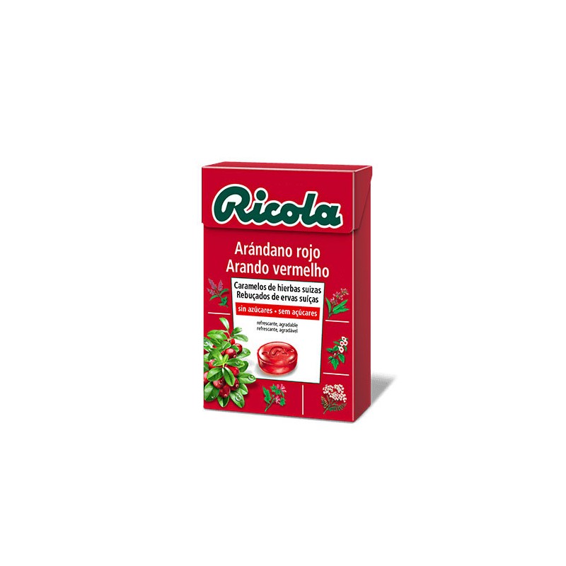Caramelos de arandanos sin azucar 50 g Ricola
