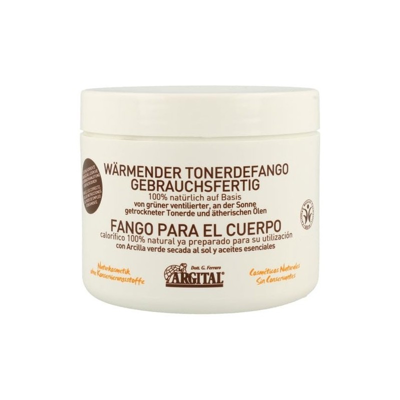 Fango para el cuerpo con arcilla verde 500g Argital | Dietisur