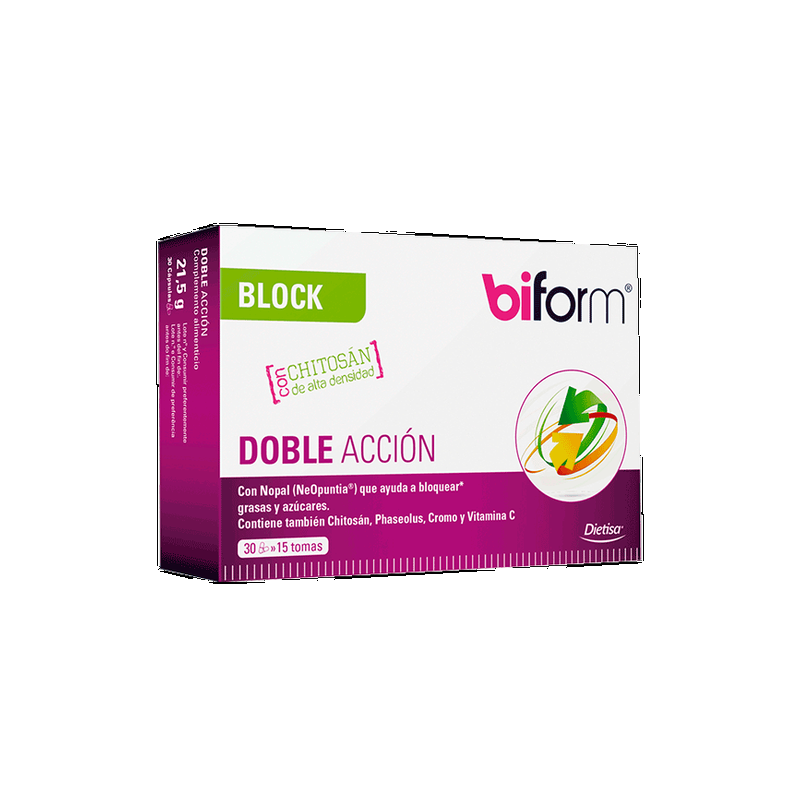 BIFORM DOBLE BLOCK 100 % VEGETAL 30 vcaps