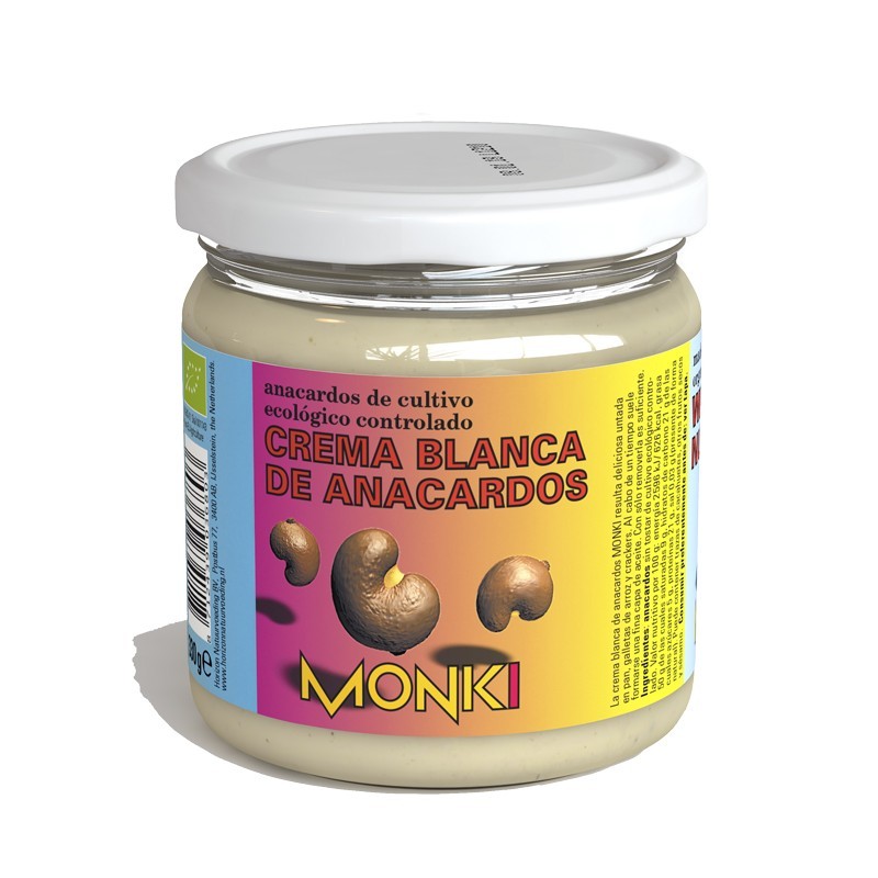CREMA DE ANACARDOS BLANCA MONKI 330 G BIO
