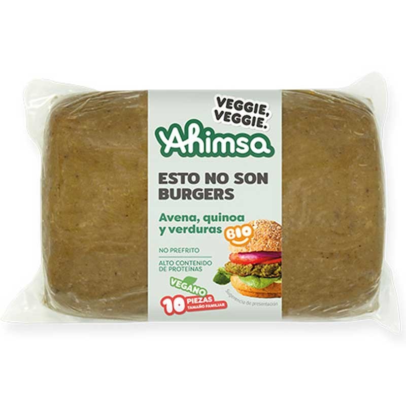 Hamburguesa Avena quinoa verduras granel Bio 750g AHIMSA | Dietisur
