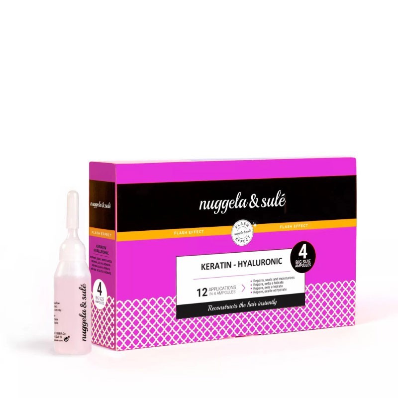 Pack Ampollas Keratina-Hialuronico 4x10ml Nuggela & Sule | Dietisur