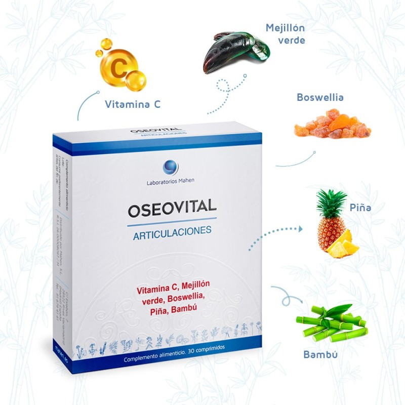 Oseovital (articulaciones) 30 comprimidos Mahen | Dietisur