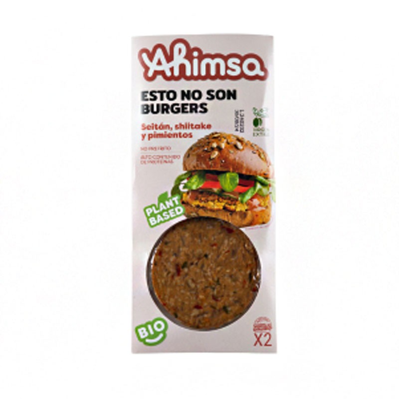 BURGUER SEITAN SHIITAKE PIMIENTOS LD BIO 160 g