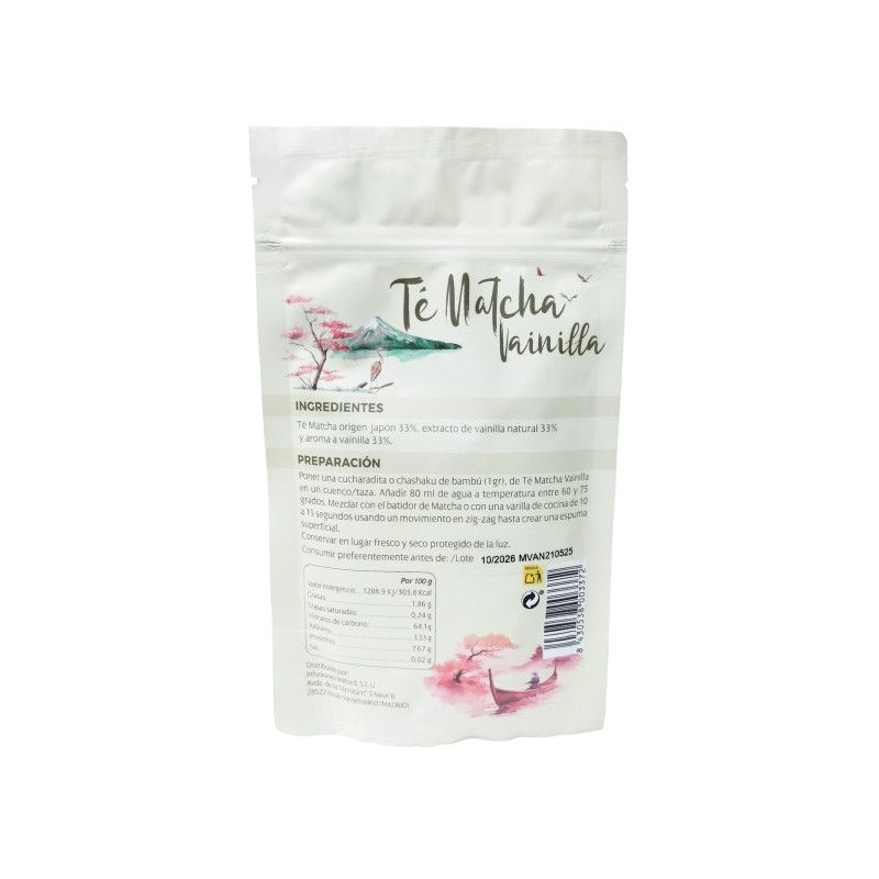 Te Matcha Vainilla origen Japon premium 50g Undercover