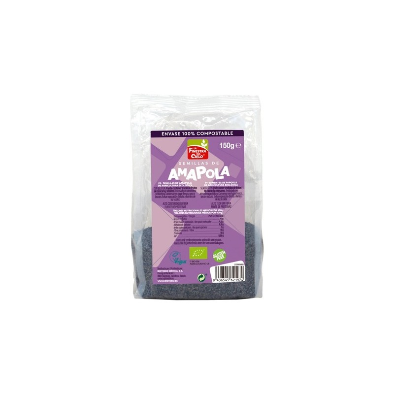 Semillas Amapola 150gr BIO LA FINESTRA