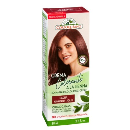 CREMA COLORANTE CABELLO CAOBA 80 ml
