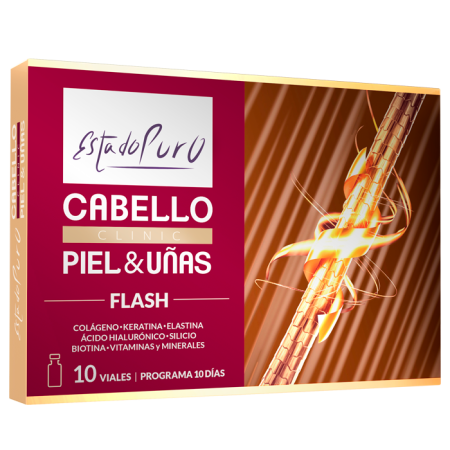 ESTADO PURO CABELLO PIEL & UÑAS FLASH 10 Vial
