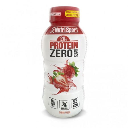 CAJA 12 BOTELLAS DE BATIDO PROT ZERO-FRESA 330 ml