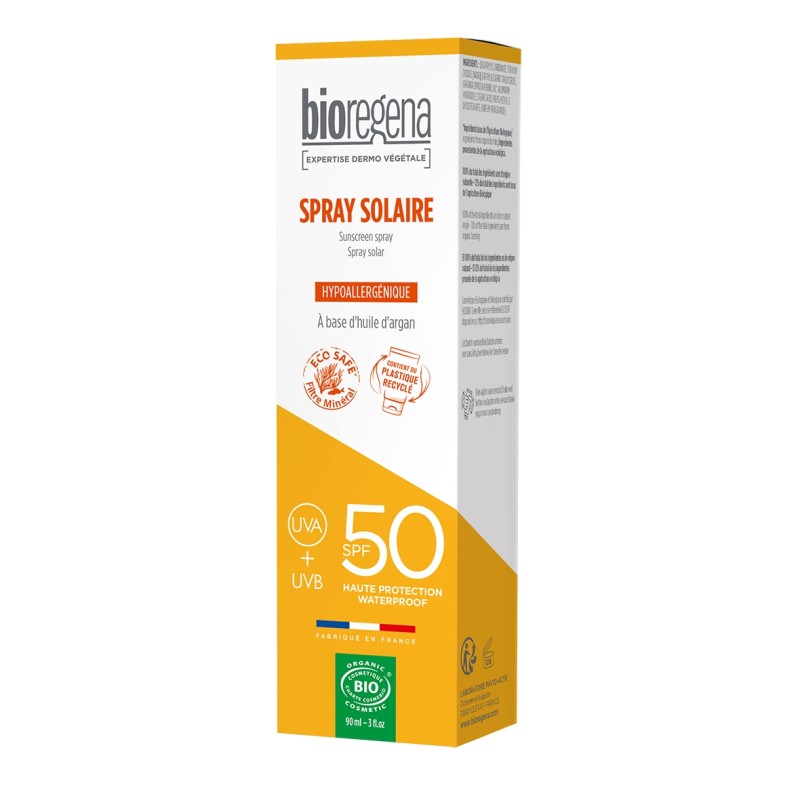 SPRAY SOLAR SPF50 HIPOALERGENICO BIOREGENA 90 ML